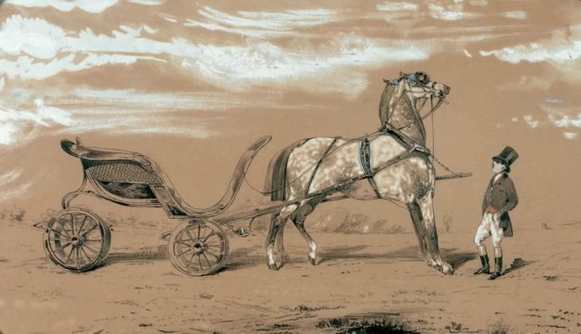 Le Duc Attele, groom a l’ attente, Alfred de Druex.